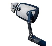 Sandyseptember Specchietto retrovisore regolabile a 360° per manubrio della bicicletta con grandangolo HD, compatibile con mountain bike e bici da strada con diametro interno da 15 a 22 mm, nero
