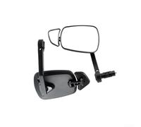 Sandyseptember Specchietto retrovisore regolabile a 360° per manubrio della bicicletta con grandangolo HD, compatibile con mountain bike e bici da strada con diametro interno da 15 a 22 mm, nero