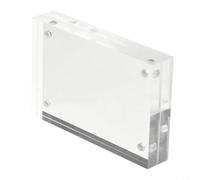 Sandyseptember Supporto in acrilico trasparente per foto, spessore 8+8 mm, cambia facilmente le immagini per rinnovare il tuo arredamento (12,8 x 17,8 cm)