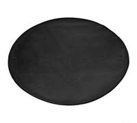 Sandyseptember Tappetino per barbecue in fibra di vetro ignifugo, alta resistenza al calore, per proteggere terrazza, patio o prato da scintille e grasso (nero, 91,4 cm)
