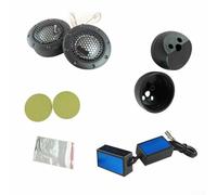 Sandyseptember Tweeter per auto, cupola morbida da 1 pollice, altoparlanti audio di picco da 360 W, montaggio ad angolo di incasso, nero