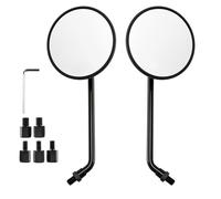 sanehou Specchietti Laterali Moto 2 Pz 8mm 10mm Universale del Motociclo Lato Rotondo Specchietto Retrovisore Moto Specchietti Laterali E-Bike Scooter Accessori Retrovisori