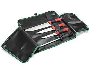 Sanelli 980204.R Set Coltelli Macellaio, Acciaio Inossidabile
