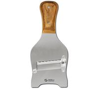 Sanelli Ambrogio - Linea Affettatartufi - Affettatartufi in Acciaio Inox. Manico in Ulivo, Ergonomico ed Antiscivolo. Regolatore di qualità per un taglio preciso. Lama ondulata, Acciaio Inox
