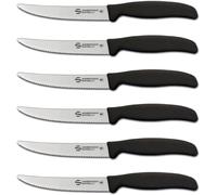 Sanelli Ambrogio set 6 coltelli da Bistecca e Tavola con lama dentata