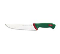 Sanelli Coltello Francese Cm.22 Premana in Acciaio Inox Professionale, Manico con tecnologia antibatterica Verde e Rosso - verde acciaio inox 100622