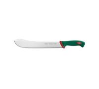 Sanelli linea Premana Professional Coltello Scimitarra Larga XL, Acciaio inox, Verde/Rosso, lunghezza lama 30 cm.