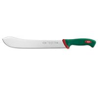 Sanelli linea Premana Professional Coltello Scimitarra Larga XL, Acciaio inox, Verde/Rosso, lunghezza lama 30 cm.