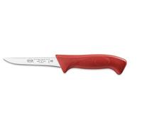 Sanelli Linea Skin, Coltello Macellaio Disosso professionale cm.12, Acciaio Inossidabile, Rosso, Lunghezza lama 12 cm.