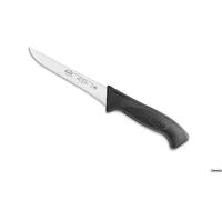 Sanelli Linea Skin, Coltello Macellaio Disosso professionale cm.16, Acciaio Inossidabile, Nero, Lunghezza lama 16 cm.