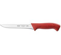 Sanelli Linea Skin, Coltello Macellaio Disosso professionale cm.18, Acciaio Inossidabile, Rosso, Lunghezza lama 18 cm.