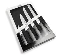 Sanelli Linea Skin Confezione coltelli Professionali Chef 4 pz, Acciaio Inox