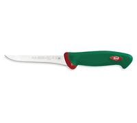 Sanelli Coltello Disosso Cm.14 Premana in Acciaio Inox Professionale, Manico con tecnologia antibatterica Verde e Rosso - multicolore acciaio inox 110614