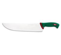 Sanelli Coltello Affettare Cm.33 Premana in Acciaio Inox Professionale, Manico con tecnologia antibatterica Verde e Rosso - multicolore acciaio inox 102633