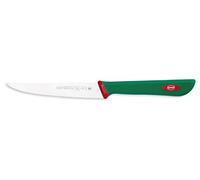 Sanelli Premana Professional Coltello Costata, Acciaio Inossidabile, Verde/Rosso, 23.0x1.5x2.5 cm