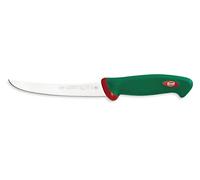 Sanelli Premana Professional Coltello Disosso Curvo, Acciaio Inossidabile, Verde/Rosso, 28.5 x 3 x 4 cm