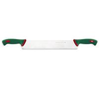 Sanelli Premana Professional Coltello Formaggio 2 Manici, Acciaio Inossidabile, Verde/Rosso, 139.0x3.0x6.0 cm