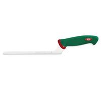 Sanelli Premana Professional Coltello Formaggio Tenero, Acciaio Inossidabile, Verde/Rosso, 35.5 x 3 x 7 cm