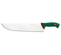 Sanelli Premana Professional Coltello macellaio per Affettare, Acciaio Inossidabile, Verde / Rosso, 48.5 x 3 x 7 cm