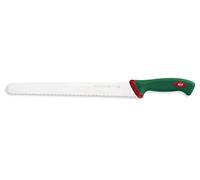 Sanelli Premana Professional Coltello Pane, Acciaio Inossidabile, Verde / Rosso, 45 x 3 x 4.5 cm