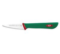 Sanelli Premana Professional Coltello Spelucchino, Acciaio Inossidabile, Verde/Rosso, 7 cm