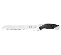 Sanelli Sakura Coltello Pane 23 cm., Acciaio Inossidabile, Nero/Bianco