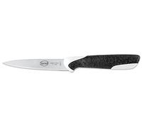 Sanelli Sakura Coltello Spelucchino microseghettato 11 cm., Acciaio Inossidabile, Nero/Bianco