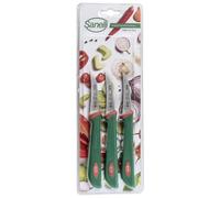 Sanelli Set 3 Coltelli Frutta e verdura: spelucchino curvo c 6 centimetri