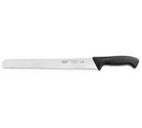 Sanelli Coltello Pane Cm.32 Skin in Acciaio Inox Professionale, Manico con microtexture antiscivolo Nero - nero acciaio inox 302232