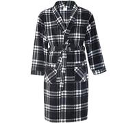 SaneShoppe vestaglia a quadri da uomo, 300 g/mq Grey XX-Large