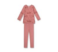 Sanetta 233005 Set di Pigiama, Rosa (Dusty Rose), 116 cm Bambine e Ragazze