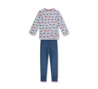 Sanetta 233447 Pigiama Lungo, Grigio Chiaro Melange, 92 cm Bambini e Ragazzi