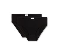 Sanetta 344837 Mutande, Bianco/Nero, 152 (Pacco da 2) Bambine e Ragazze