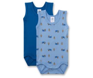 Sanetta - Boy's Doppelpack Body 0/0 - Intimo 92 blu