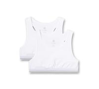 Sanetta Bustier da Ragazza (Confezione Doppia) Bianco | Bustino Comodo e Confortevole per Ragazze in Un Mix di Cotone. Contenuto: Set di 2 Biancheria Intima per Ragazze, Bianco, 14 Anni