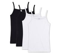 Sanetta Canottiera Bambina, Confezione Da 4 - Maglietta Senza Maniche, Top