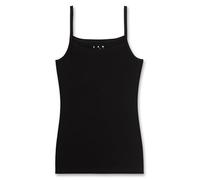 Sanetta Canottiera da Ragazza | Canottiera Intima da Ragazza in Cotone di Alta qualità e sostenibile, Biancheria Intima per Ragazze, Nero (Super 10015), 140 cm