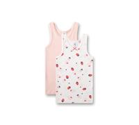 Sanetta Canottiera da Ragazza Rosa e Beige Fragola | Canottiera Intima sostenibile di Alta qualità per Ragazze in Cotone., Beige., 140