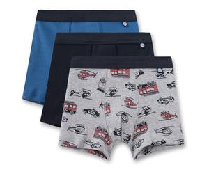 Sanetta - Kid's Set Shorts 337306 3-Pack - Mutande 104 grigio/blu