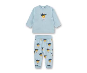 Sanetta Pigiama 'Büffel' beige chiaro / blu chiaro / arancione scuro Bambini Sanetta 92