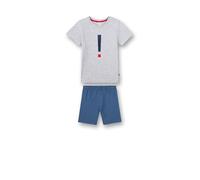Sanetta Pigiama Corto Set, Grigio Chiaro Melange, 92 cm Bambini e Ragazzi