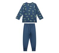 Sanetta Pigiama Da Notte Per Bambini, Lungo - Coccodrillo, Jersey Singolo Blu...