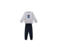 SANETTA Pigiama da ragazzo 2 pezzi maglia a maniche lunghe e pantaloni grigio chiaro | 164