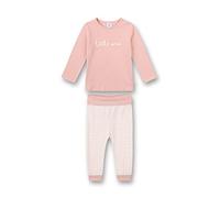 Sanetta Pigiama Lungo Pigiamino per Bambino e Neonato, Argento e Rosa, 4 Anni Bimba