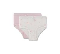 Sanetta Ragazza Rioslip (Confezione doppia) Off-White & Rosa | Mutande di alta qualità e sostenibili per ragazze in cotone Contenuto: set di 2 biancheria intima per ragazze, beige., 140