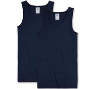 Sanetta Ragazzi Canottiera in Pacco Doppio in Cotone Biologico - Made in Europe - Nettuno (50226), 140