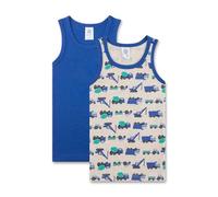 Sanetta Set di 2 Canottiere da Bambino in Cotone di Alta qualità, sostenibili, Confezione da 2, Beige., 116