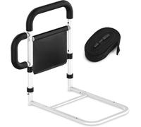 SANEWE Sponda Letto Anziani con Braccioli Rimovibili-Sponde Letto Anziani con Cinghie di Fissaggio,Borsa Portaoggetti,Adatto a Letti King/Queen/Full/Twin,Supporto Medio fino 160 kg
