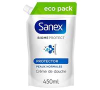 Sanex Biomeprotect Dermo Protector Gel doccia prebiotico delicato sulla pelle Microbiome-Friendly Eco-Pack 450 ml