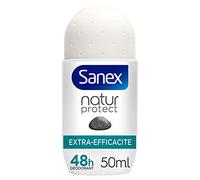 SANEX - Deodorante a sfera Natur Protect Extra Efficacia - Deodorante per uomo e donna con pietra di allume - Efficienza 48 ore - Senza alcool, senza coloranti - 50 ml